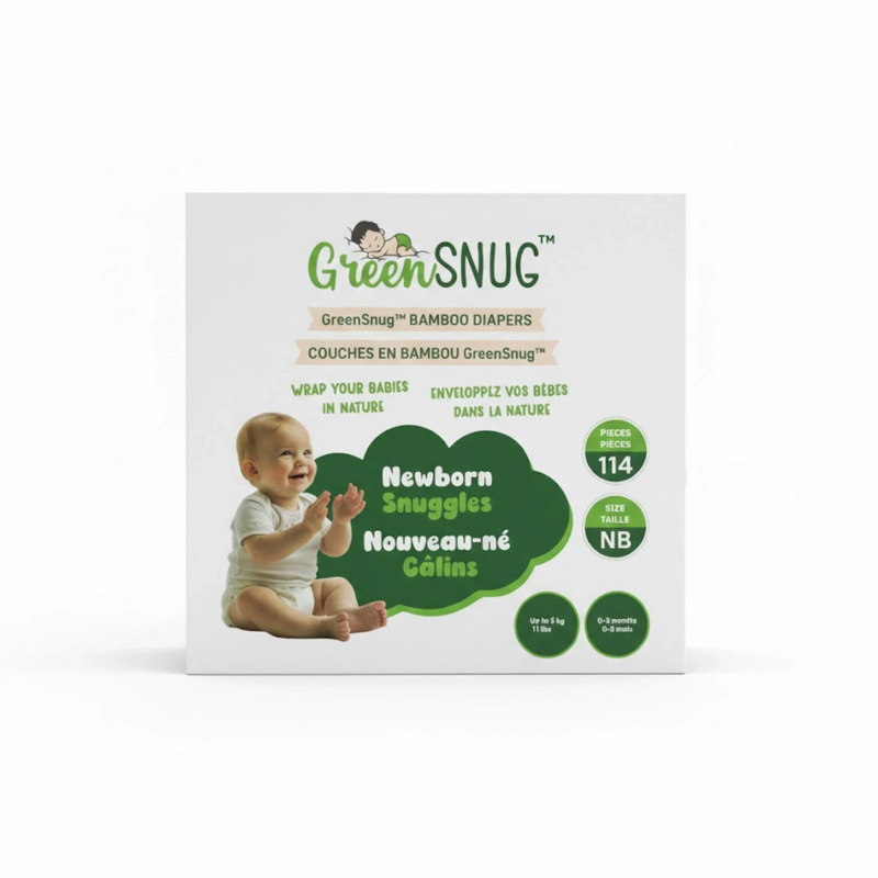 Newborn Snuggles Bamboo Diapers NB Size | Eco Friendly & Non Toxic Diapers