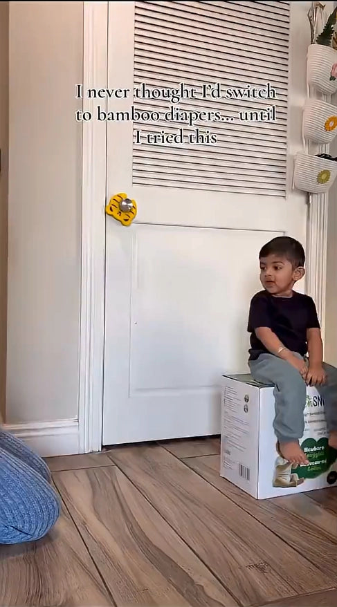 Newborn Snuggles Bamboo Diapers M Size | Eco Friendly & Non Toxic Diapers