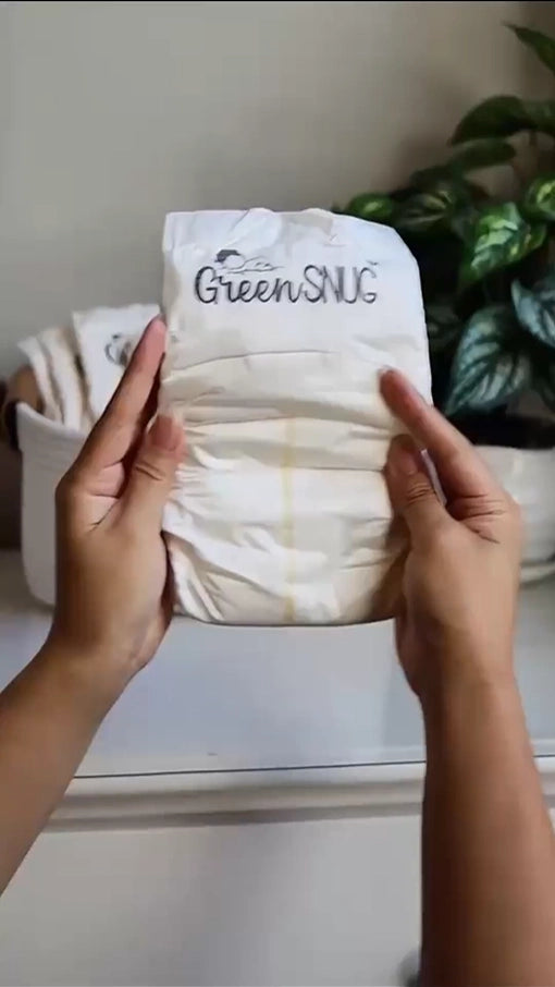 Newborn Snuggles Bamboo Diapers L Size | Eco Friendly & Non Toxic Diapers