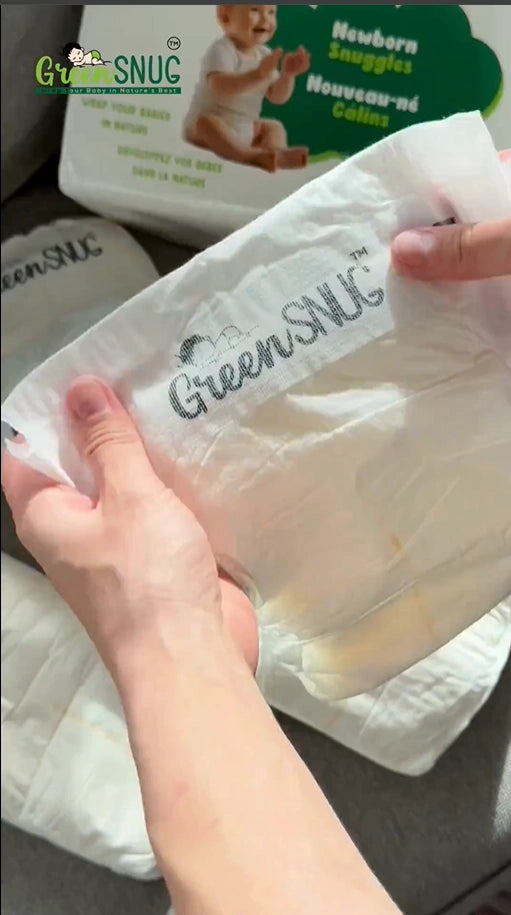 Newborn Snuggles Bamboo Diapers NB Size | Eco Friendly & Non Toxic Diapers