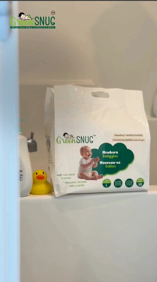 3 Box Bundle Pack NB | Newborn Snuggles Bamboo Diapers